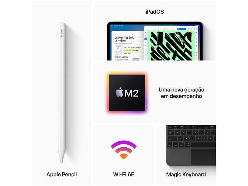 Apple iPad Pro 11” 4ª Geração Wi-Fi + Cellular - 512GB Cinza